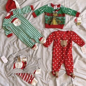 NWT infant Christmas bundle (0-3M)